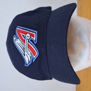 Y2k Anaheim Angeles embroidered  logo blue pull tab casual MLB baseball hat cap